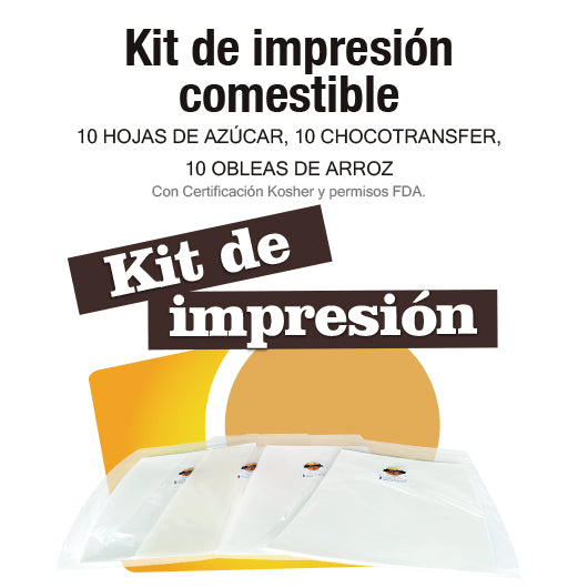 Kit de impresión comestible