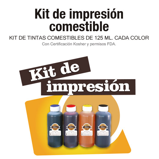 Kit de impresión comestible