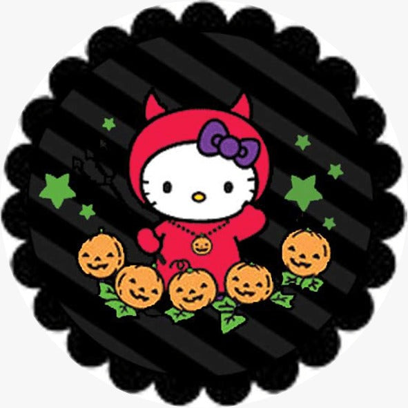 Oblea comestible Kitty halloween-6