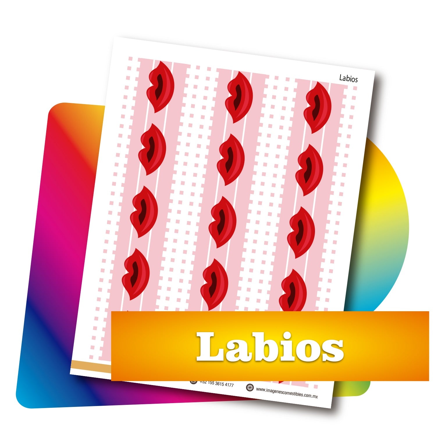 Cenefas PDF 3 de 6 cm. de alto. Labios