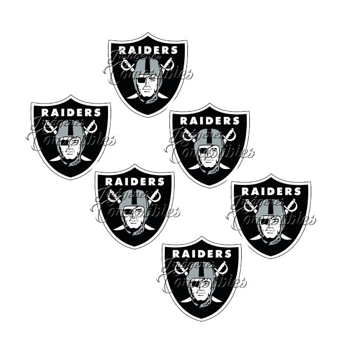 Obleitas comestibles - Las Vegas Raiders