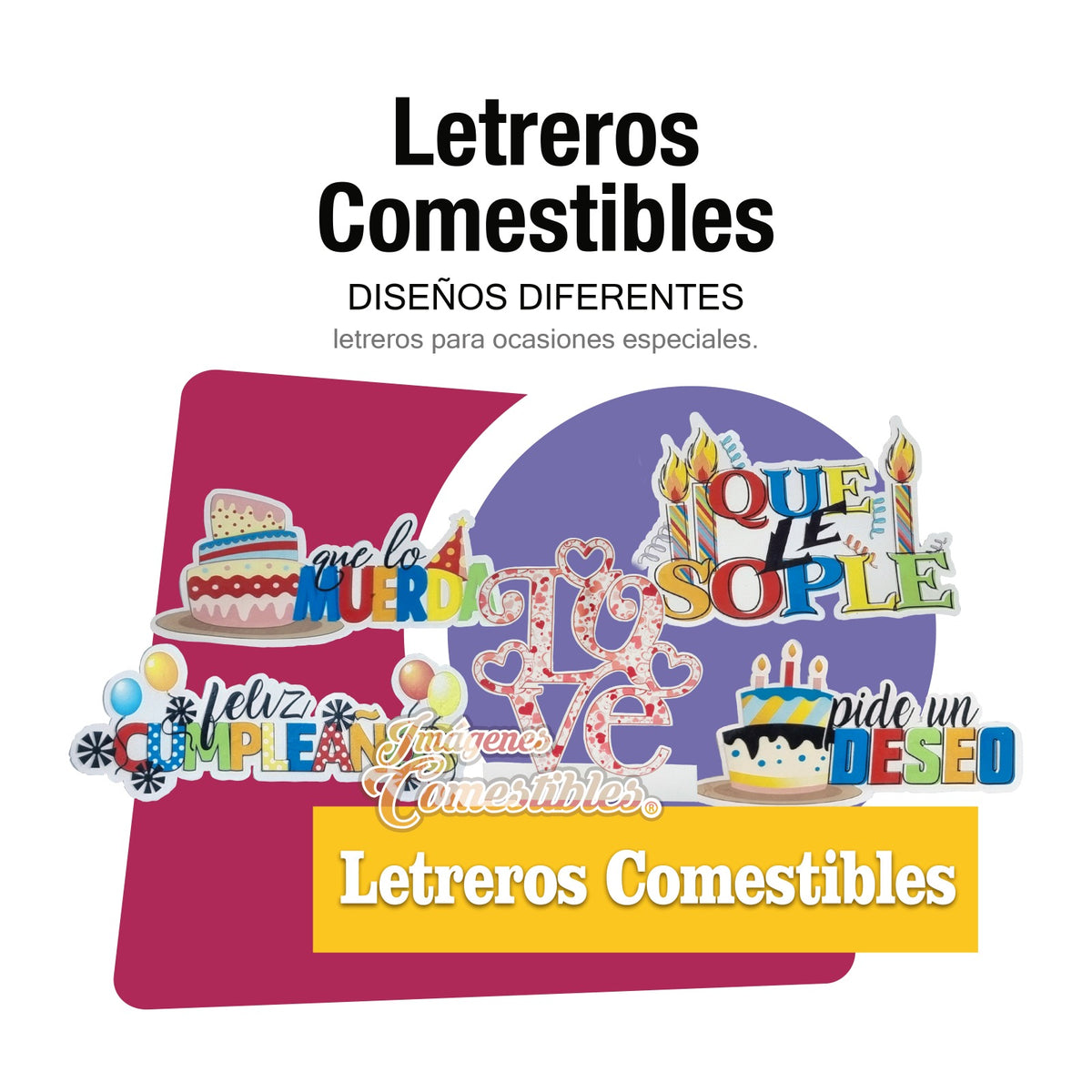 Letreros comestibles – Imágenes Comestibles