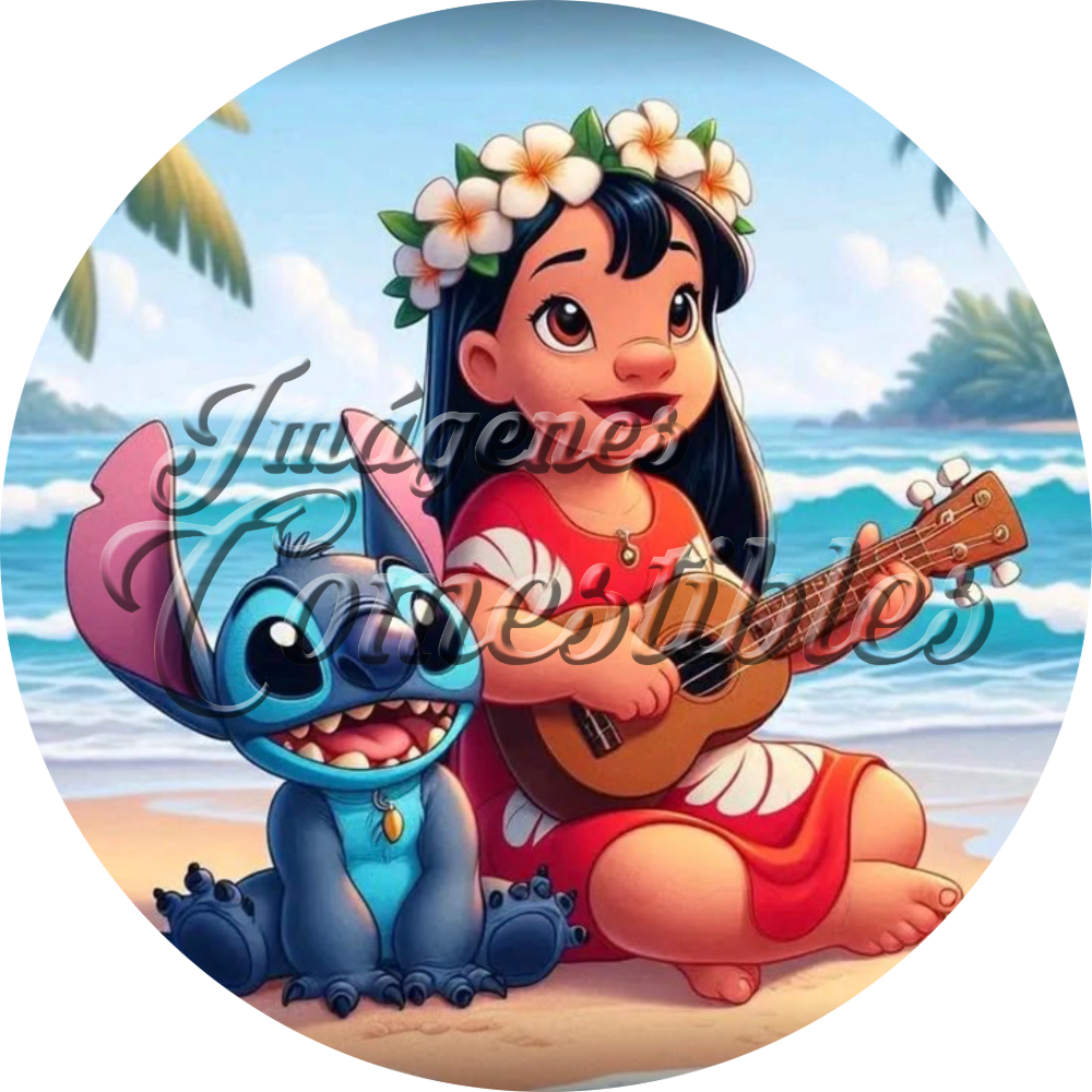 Oblea comestible Lilo&Stich-3