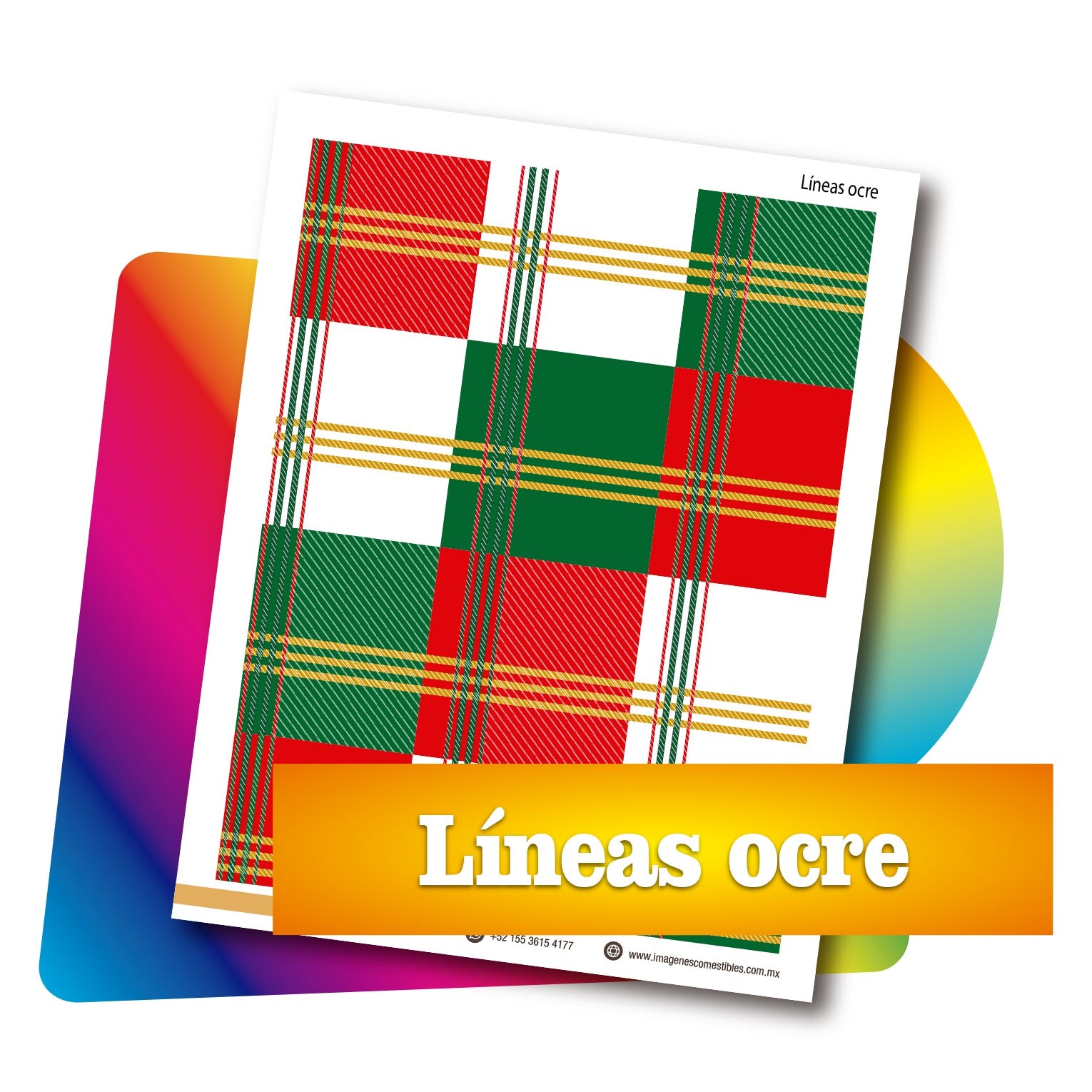 Tapiz PDF 19 x 25 cm. Lineas ocre