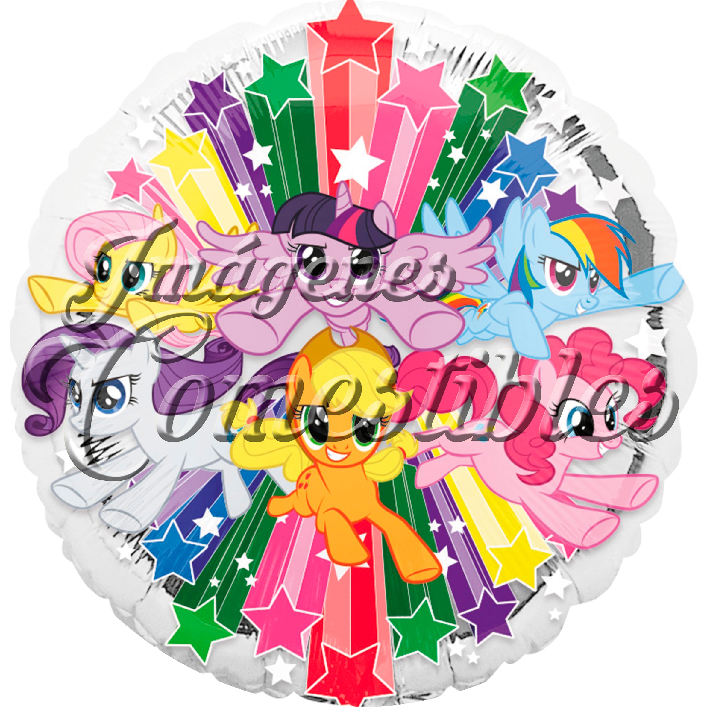 Oblea comestible - Little pony-A