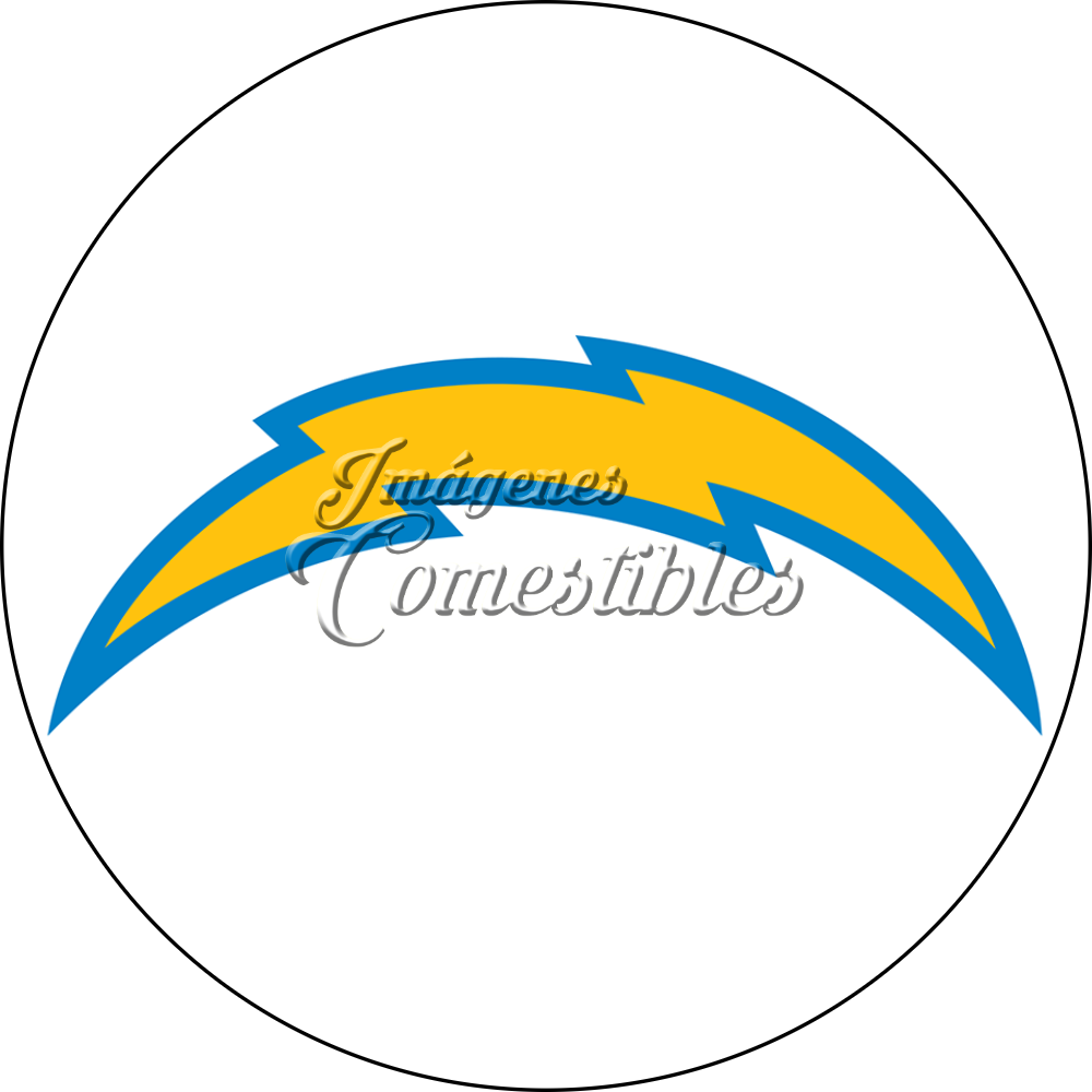 Oblea comestible - Los Angeles Chargers