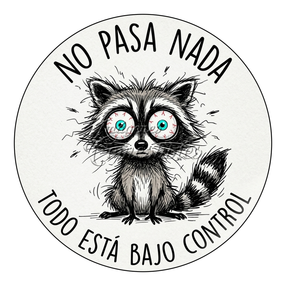 Oblea comestible - Mapache