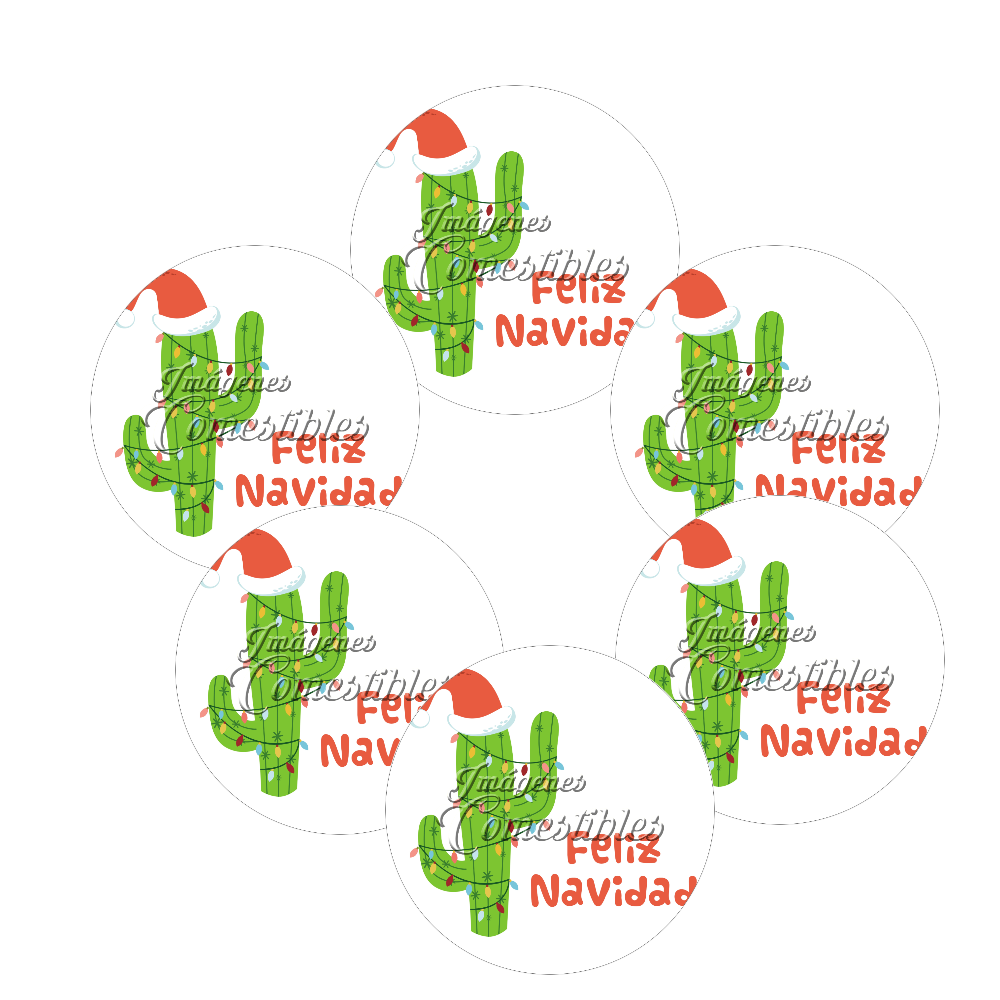 Obleitas comestibles - Navidad-D