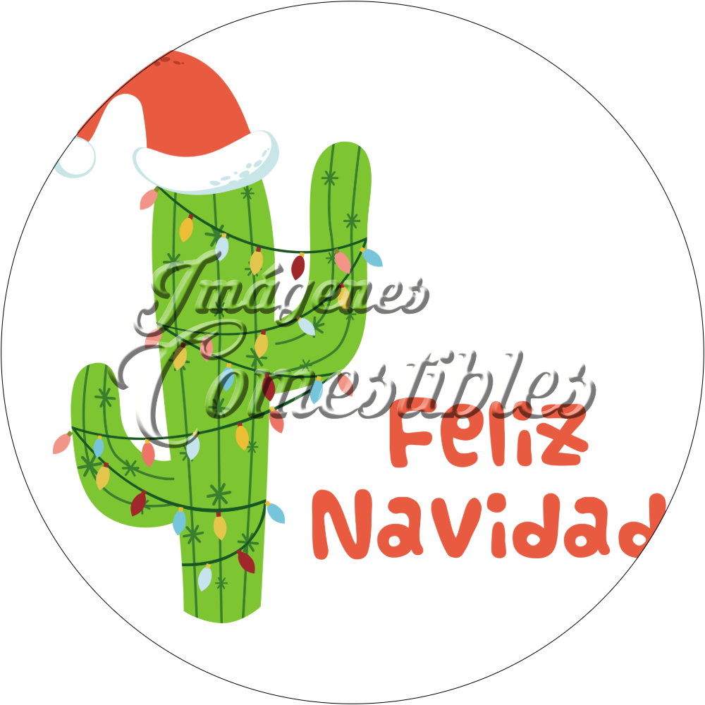 Oblea comestible - Navidad-D