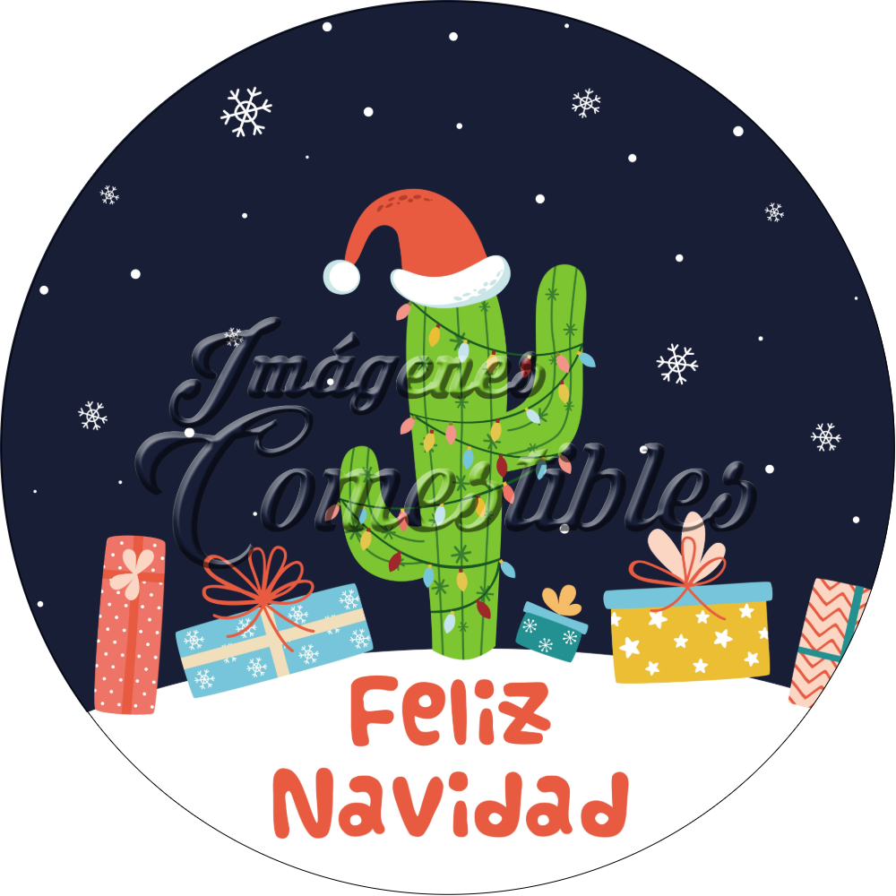 Oblea comestible - Navidad-E