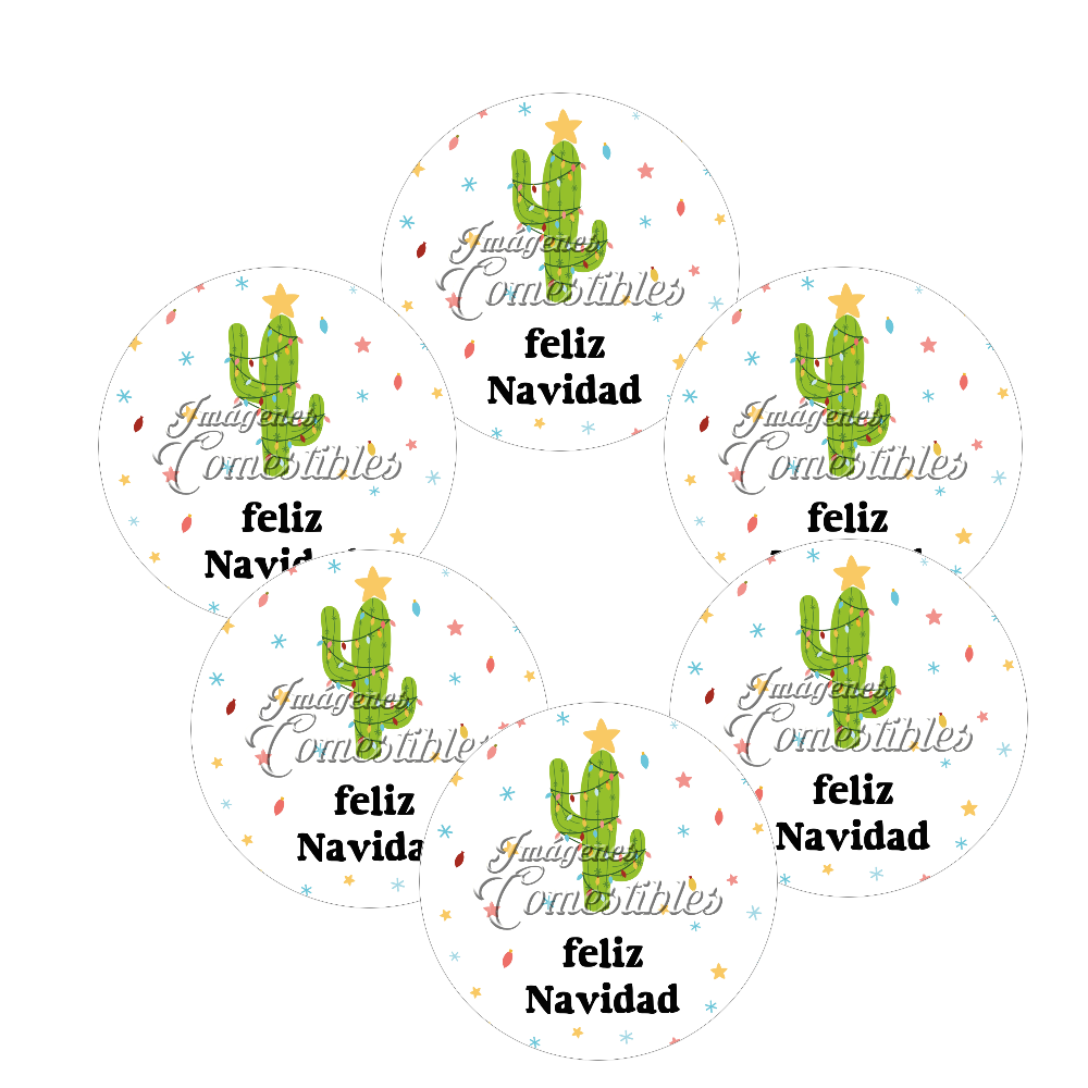 Obleitas comestibles - Navidad-F