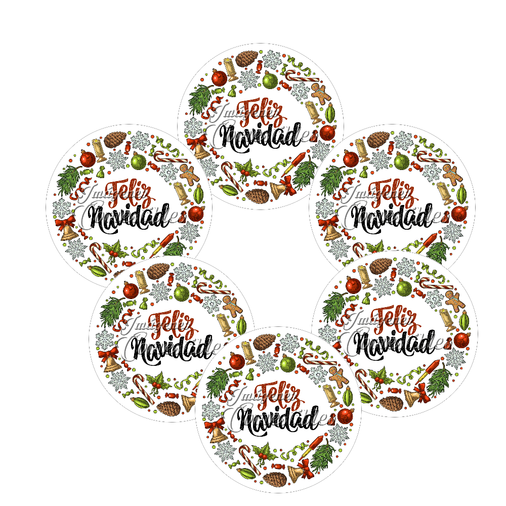 Obleitas comestibles - Navidad-H