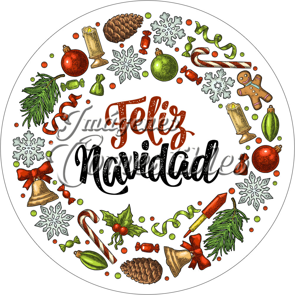 Oblea comestible - Navidad-H