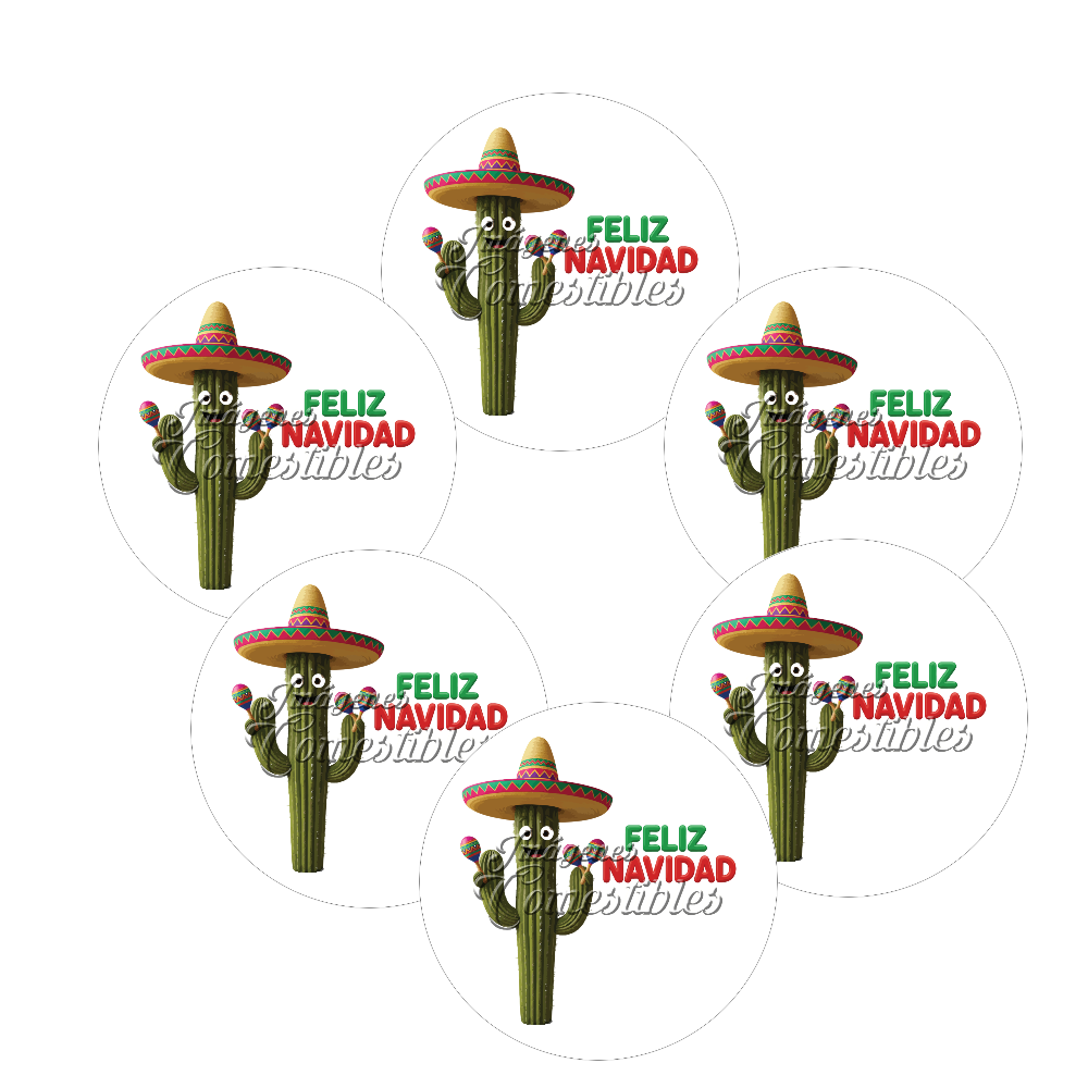 Obleitas comestibles - Navidad-J