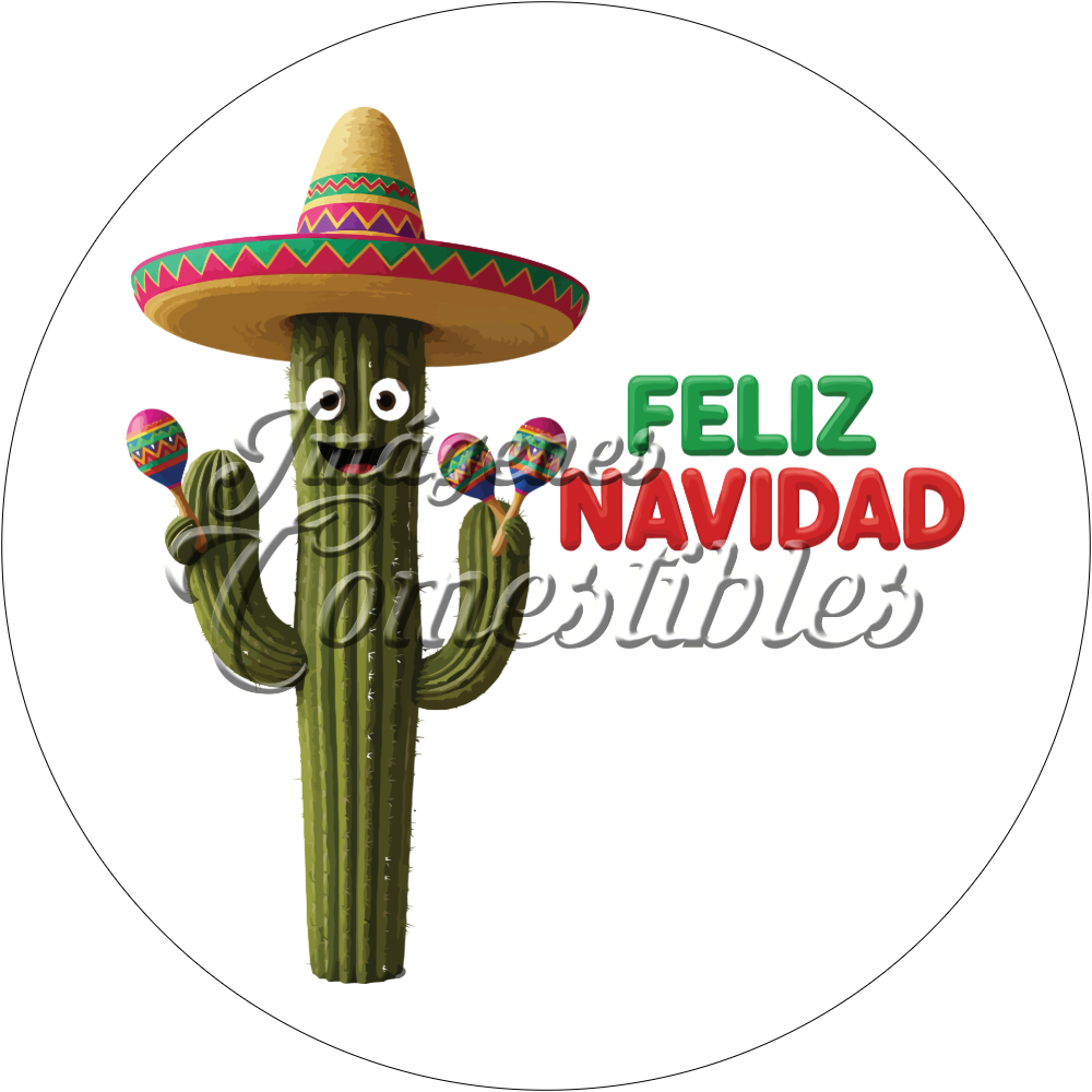 Oblea comestible - Navidad-J