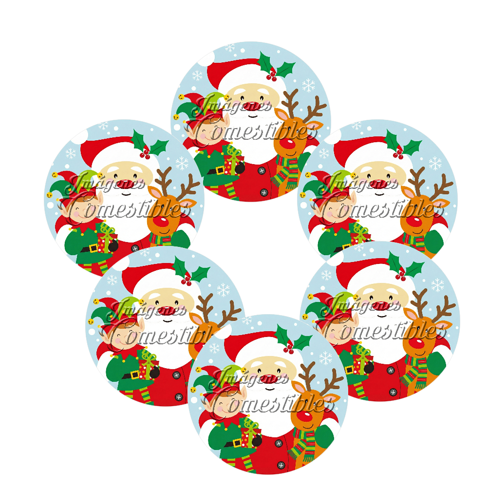 Obleitas comestibles - Navidad-O
