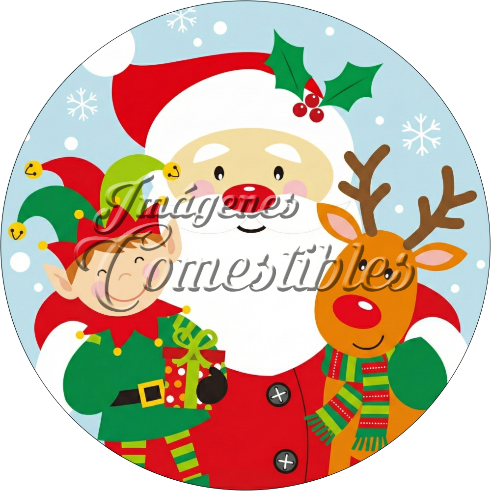 Oblea comestible - Navidad-O