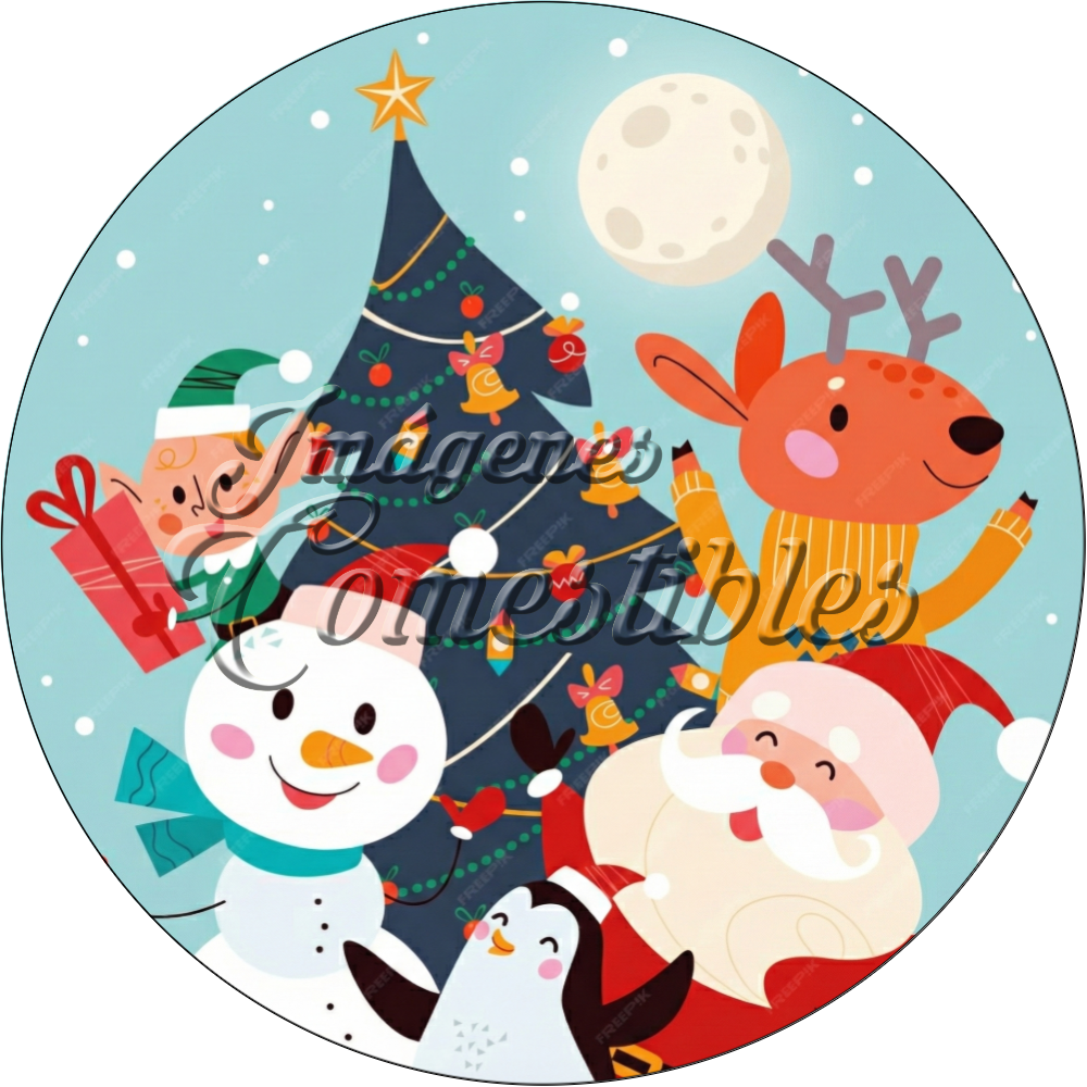 Oblea comestible - Navidad-N