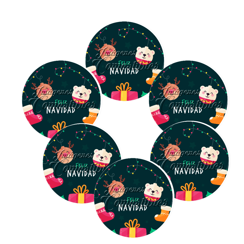 Obleitas comestibles - Navidad-X