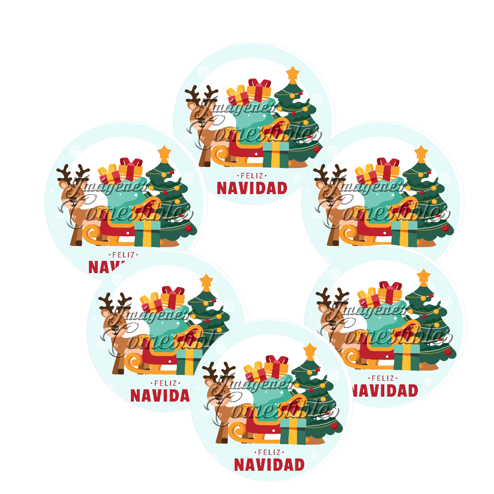 Obleitas comestibles - Navidad-O