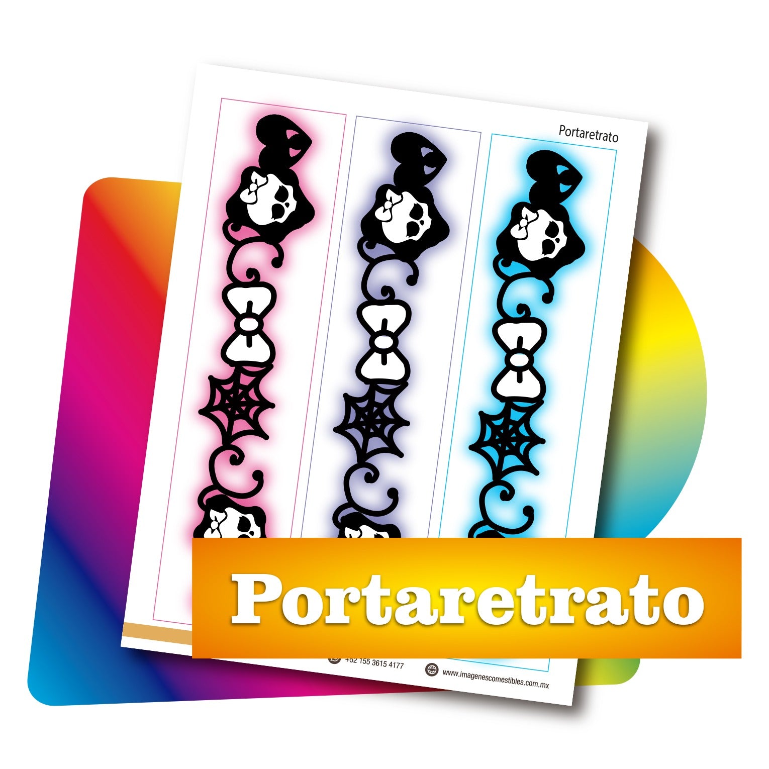 Cenefas PDF 3 de 6 cm. de alto. Portaretrato