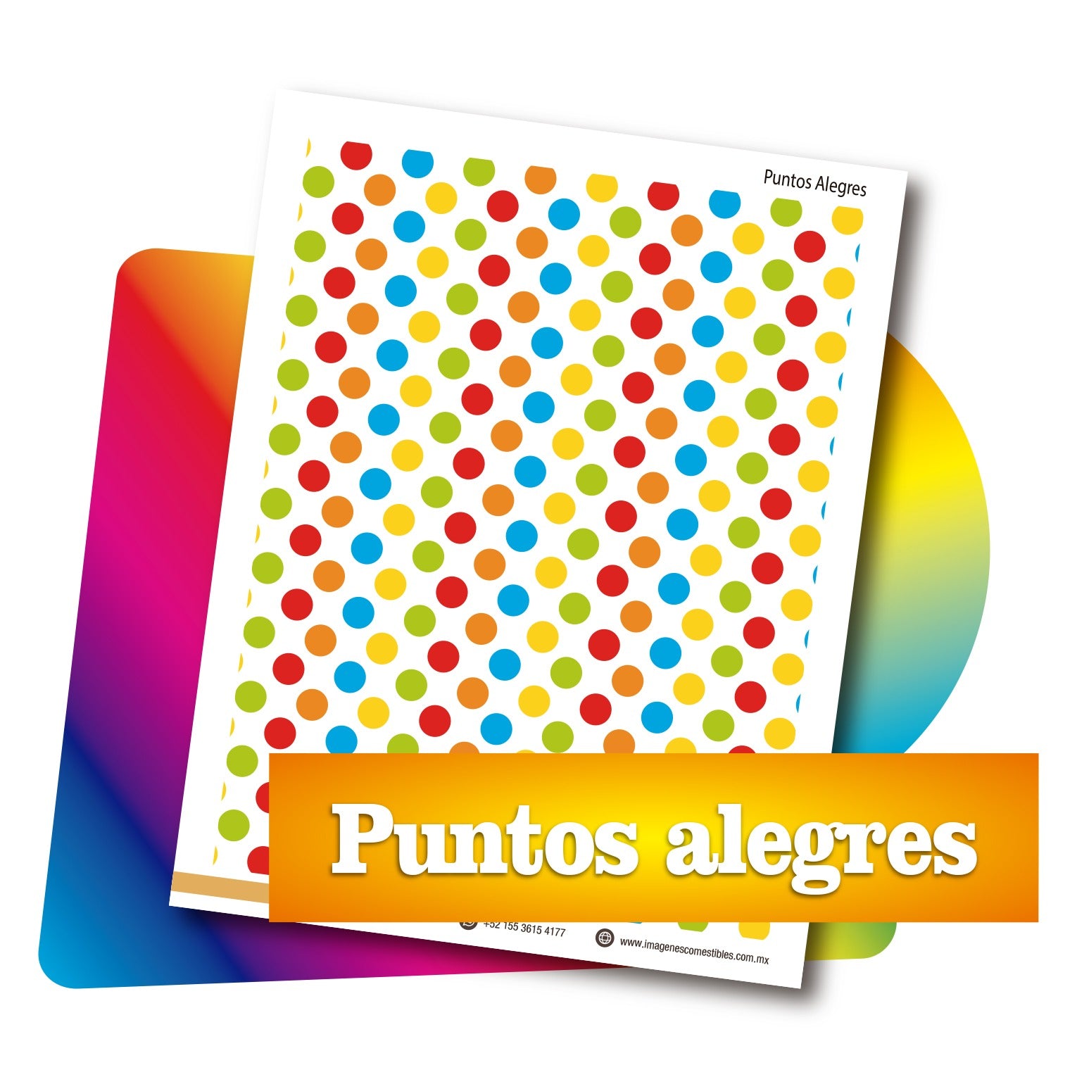 Tapiz PDF 19 x 25 cm. Puntos alegres