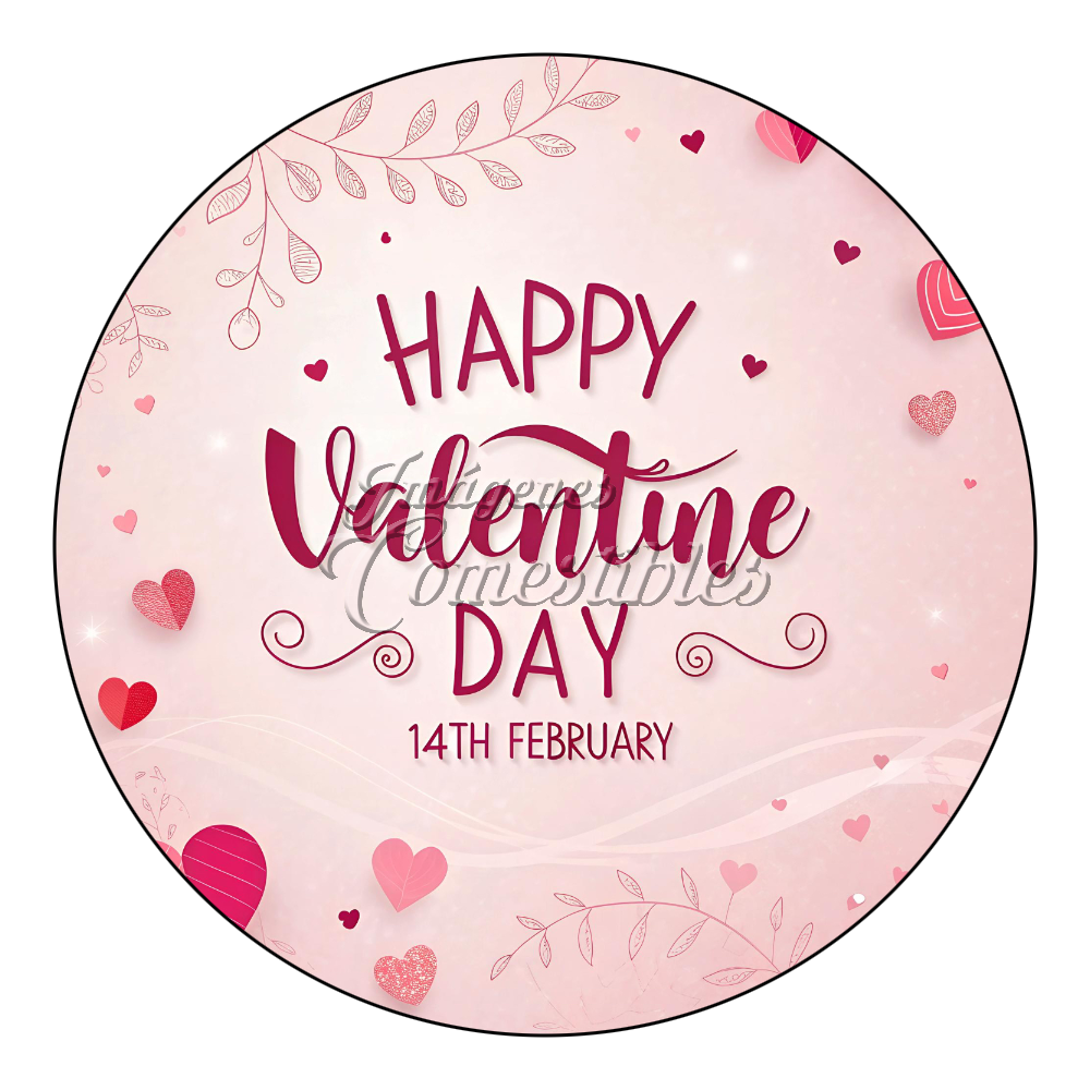 Oblea comestible - San Valentín-A