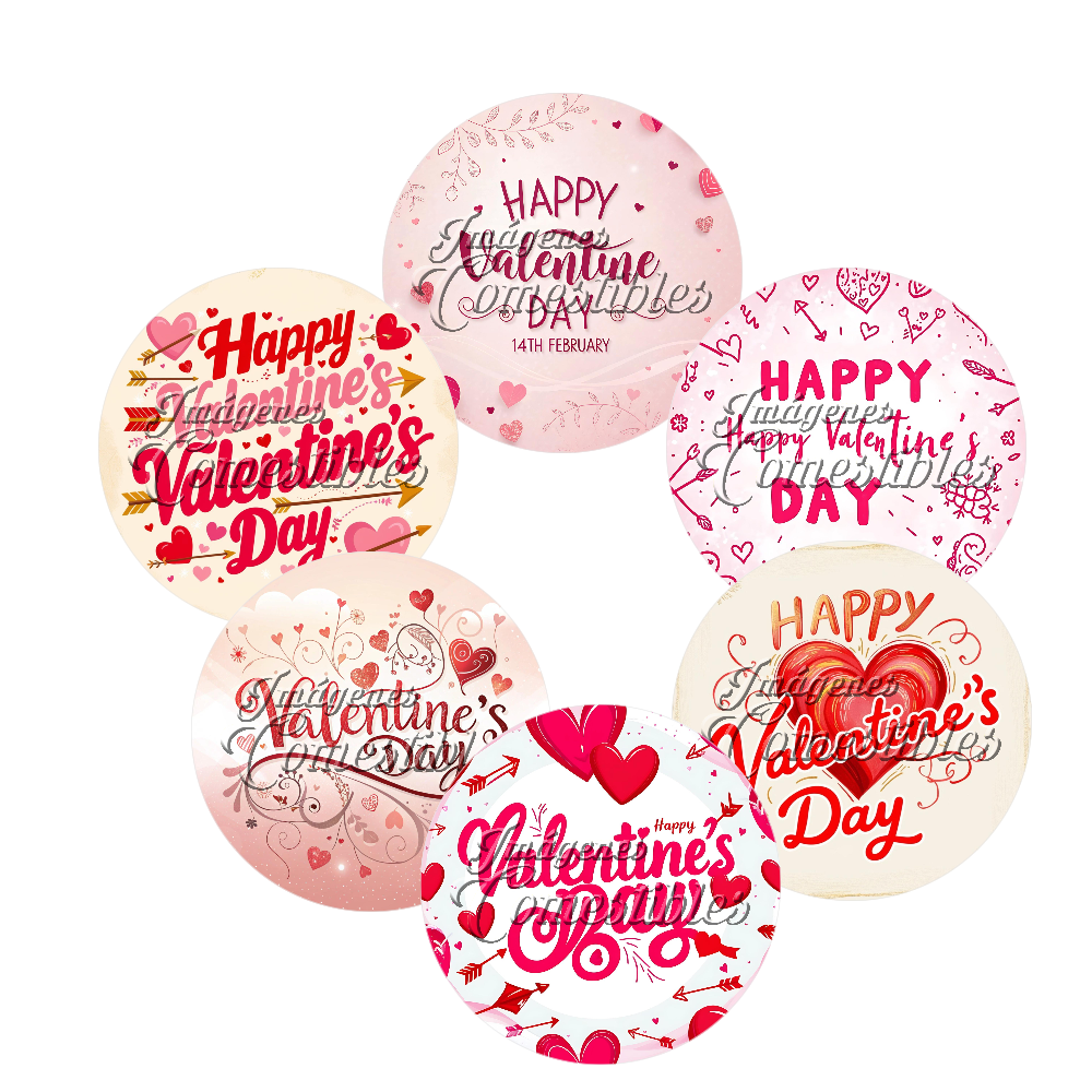 Obleitas comestibles - San Valentín