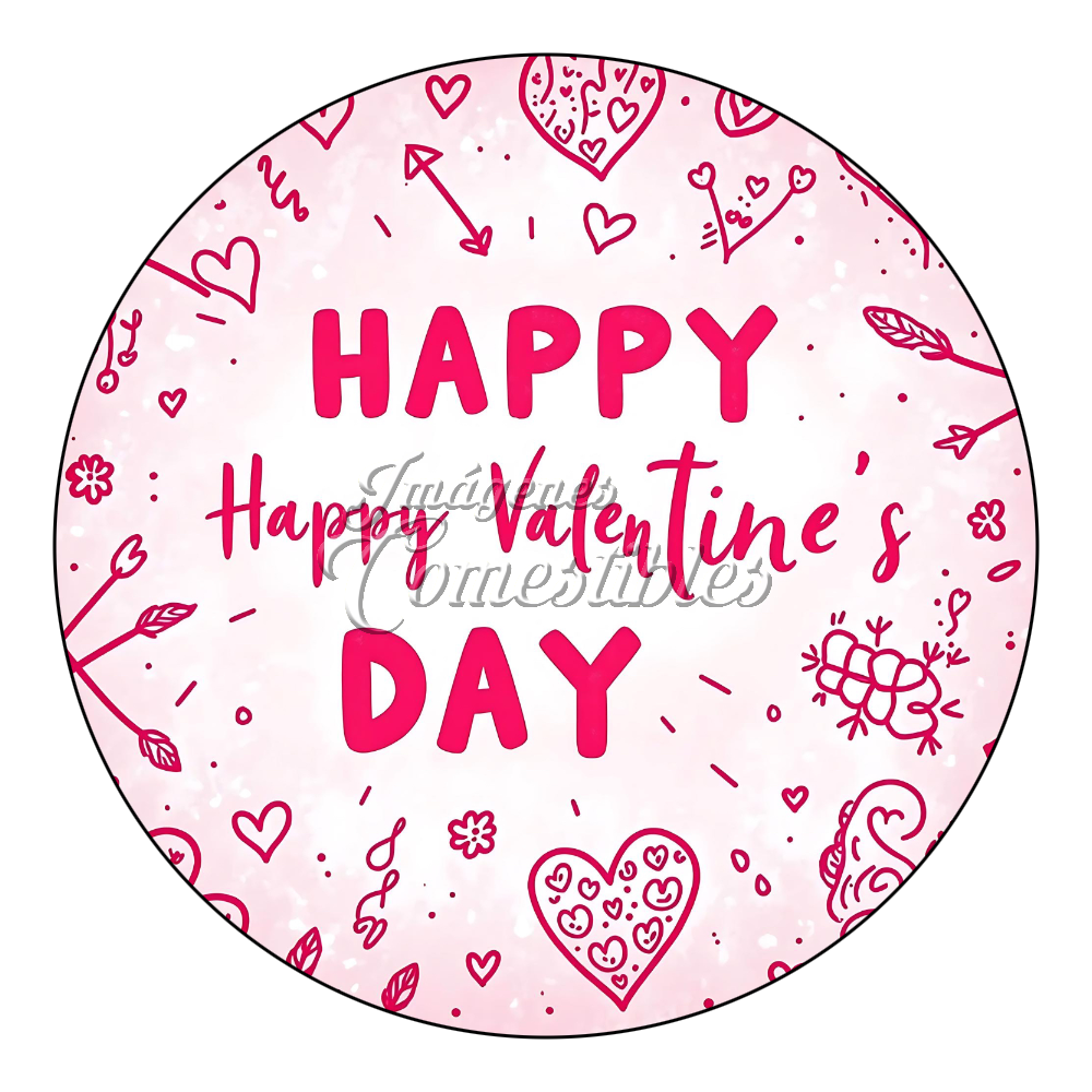 Oblea comestible - San Valentín-B