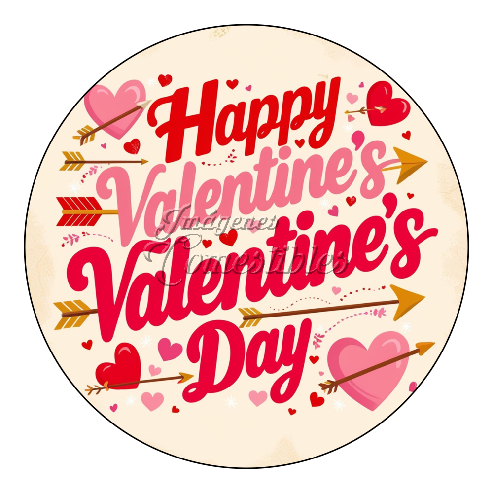 Oblea comestible - San Valentín-C