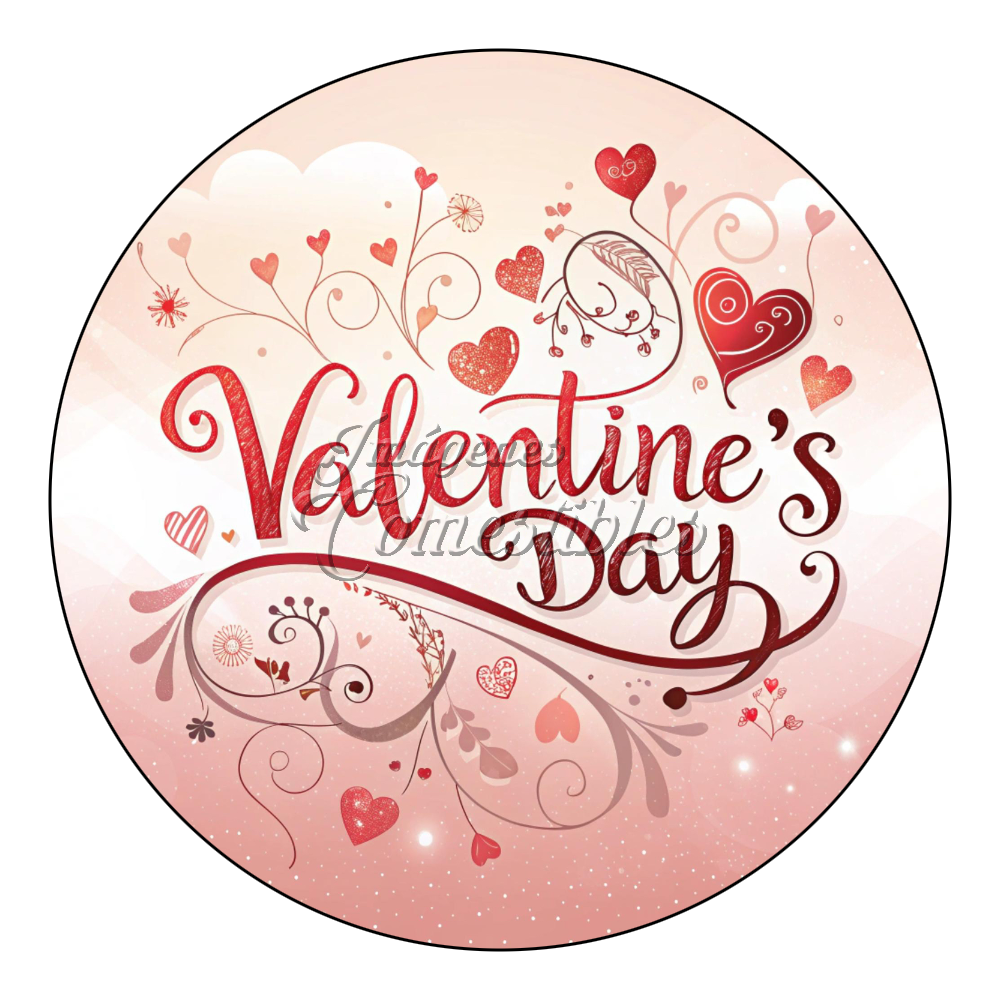Oblea comestible - San Valentín-D