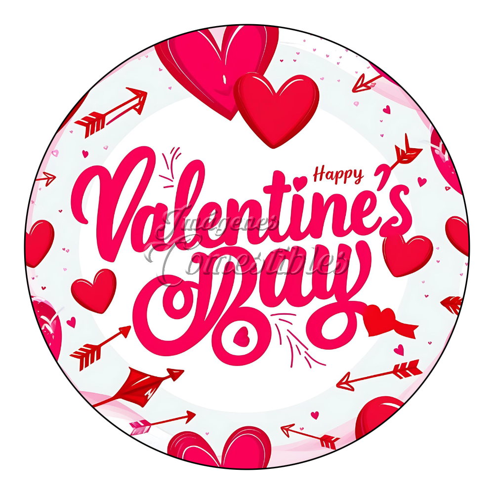 Oblea comestible - San Valentín-F