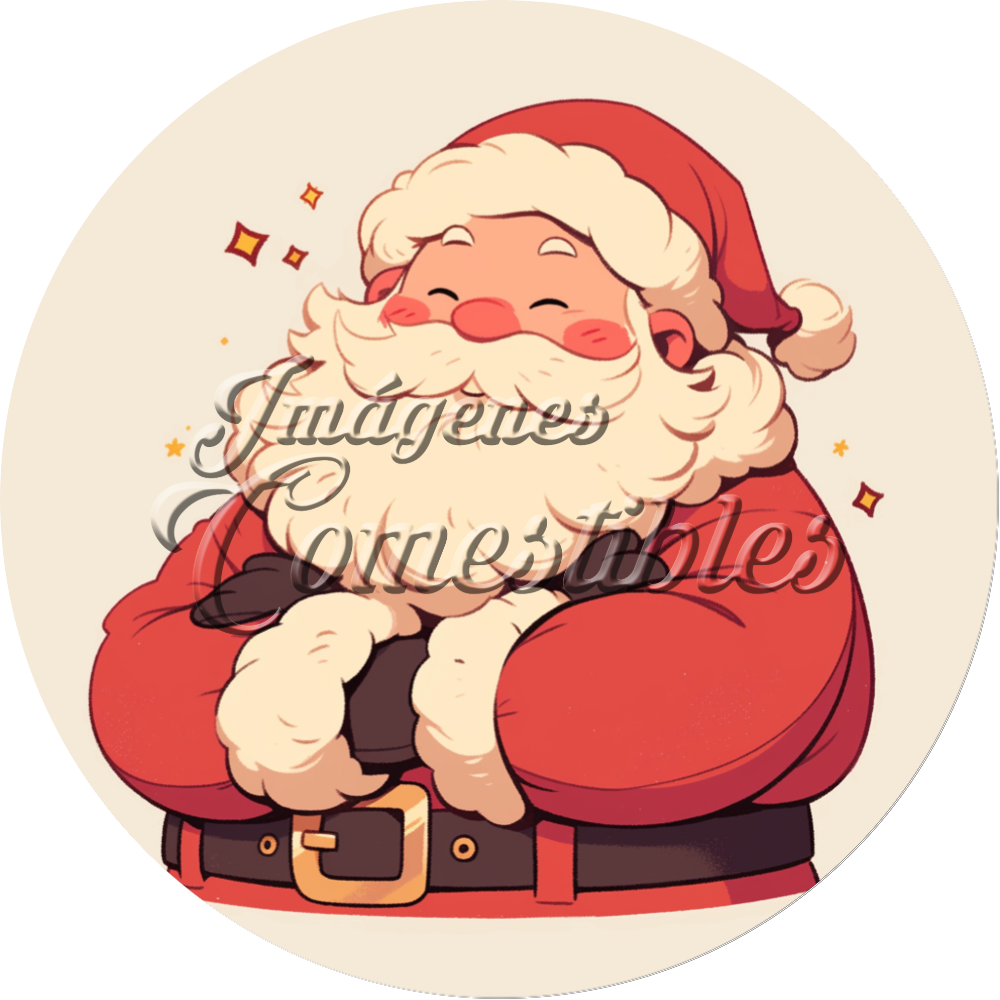 Oblea comestible - Santa Claus-01