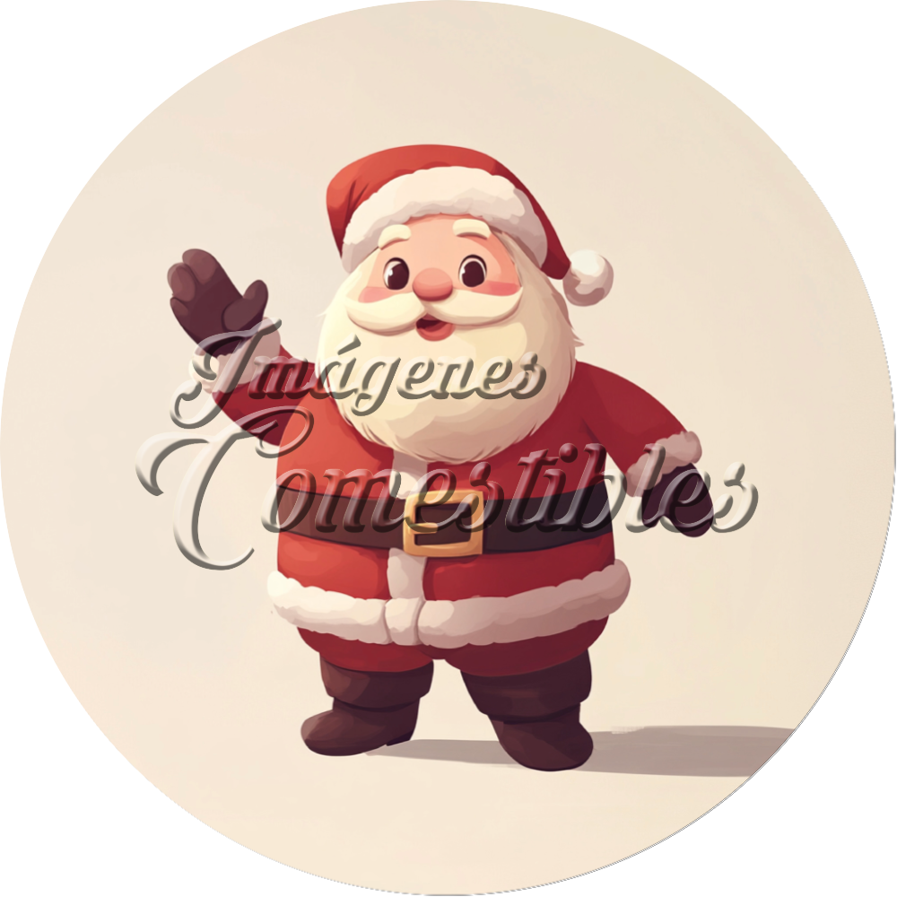 Oblea comestible - Santa Claus-05