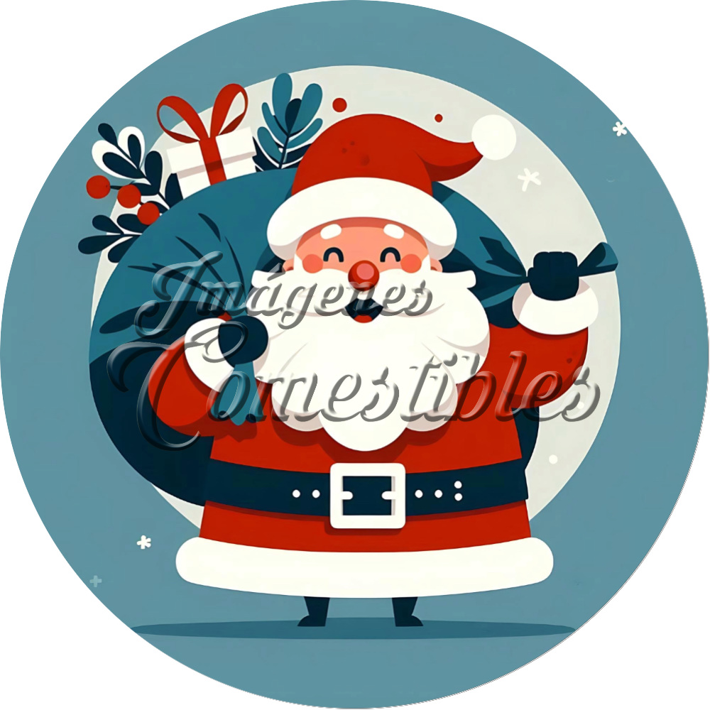 Oblea comestible - Santa Claus-06