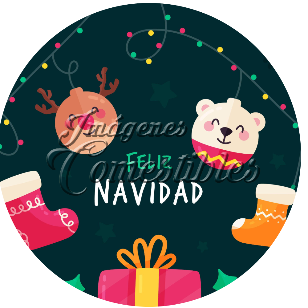 Oblea comestible - Navidad-X