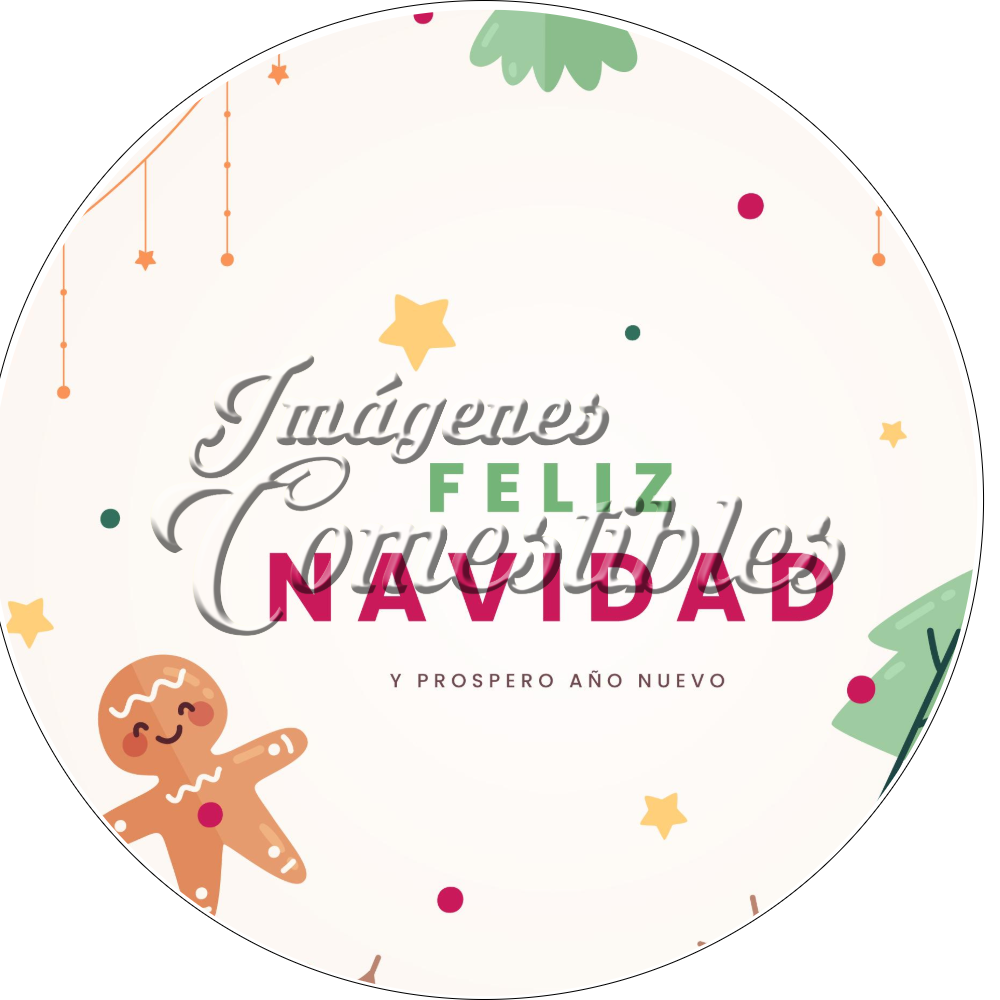 Oblea comestible - Navidad-Y