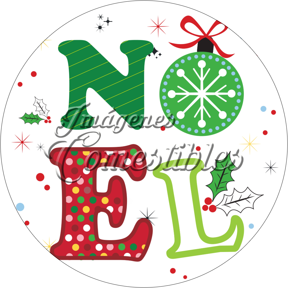Oblea comestible - Navidad-P
