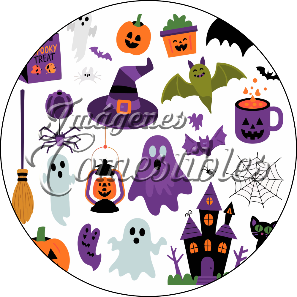 Oblea comestible Halloween-H
