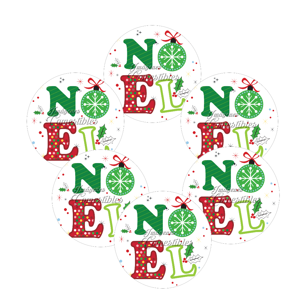 Obleitas comestibles - Navidad-P