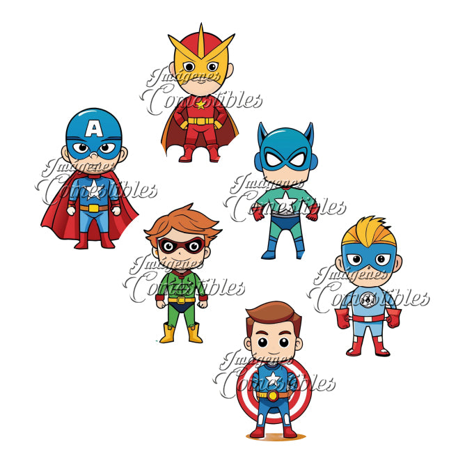 Obleitas comestibles - Super héroes-2