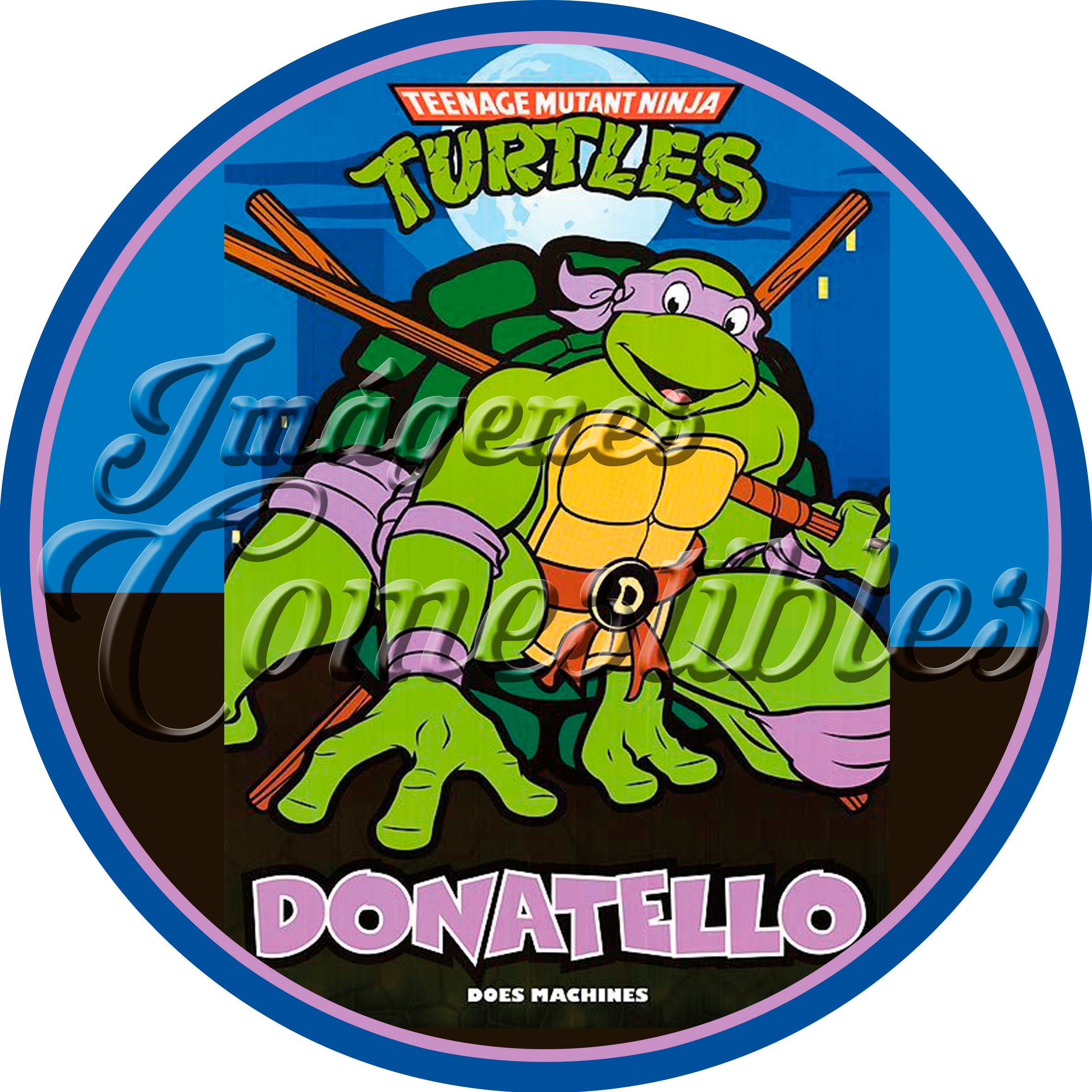 Oblea comestible - Tortugas ninja Donatello