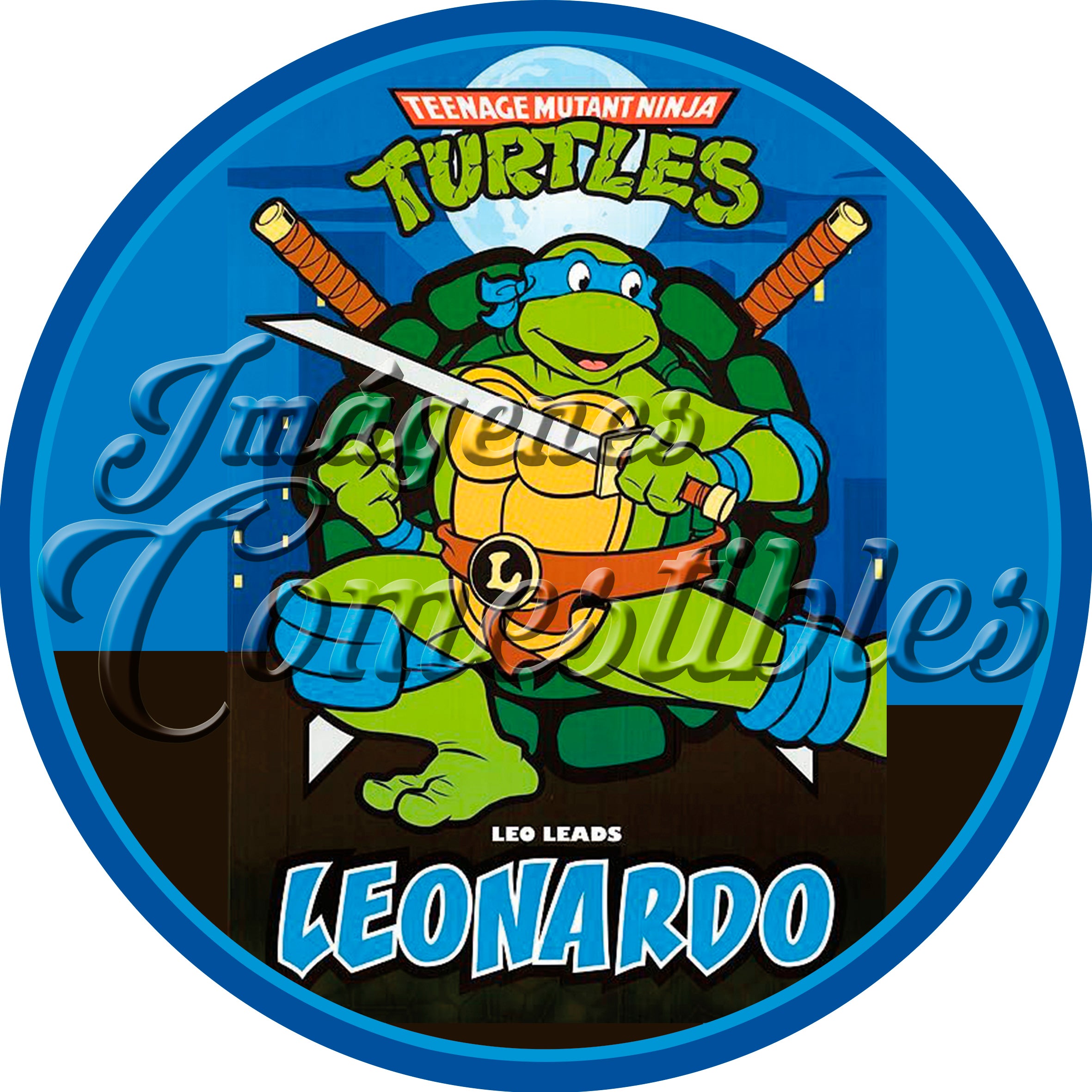 Oblea comestible - Tortugas ninja Leonardo