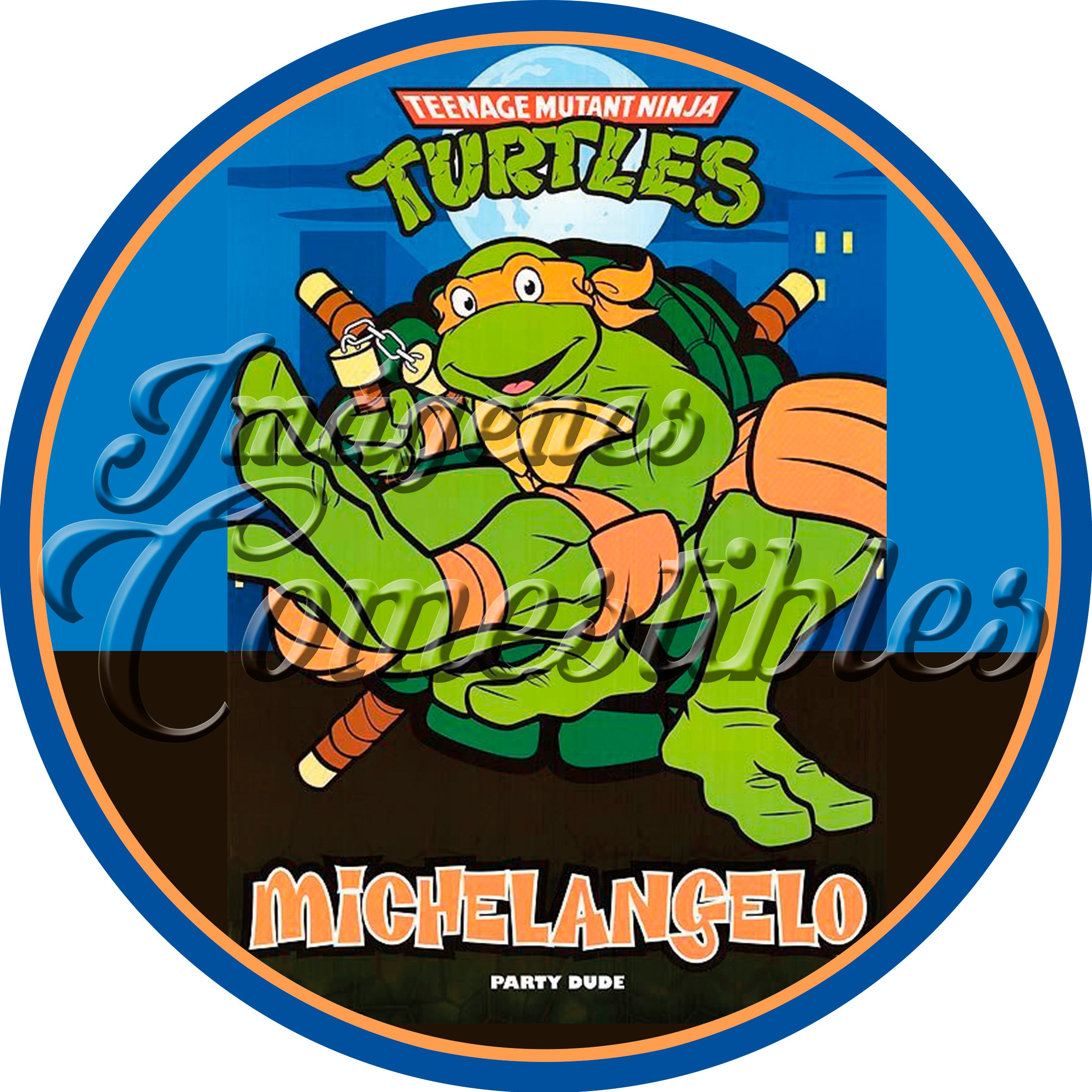 Oblea comestible - Tortugas ninja Michelangelo