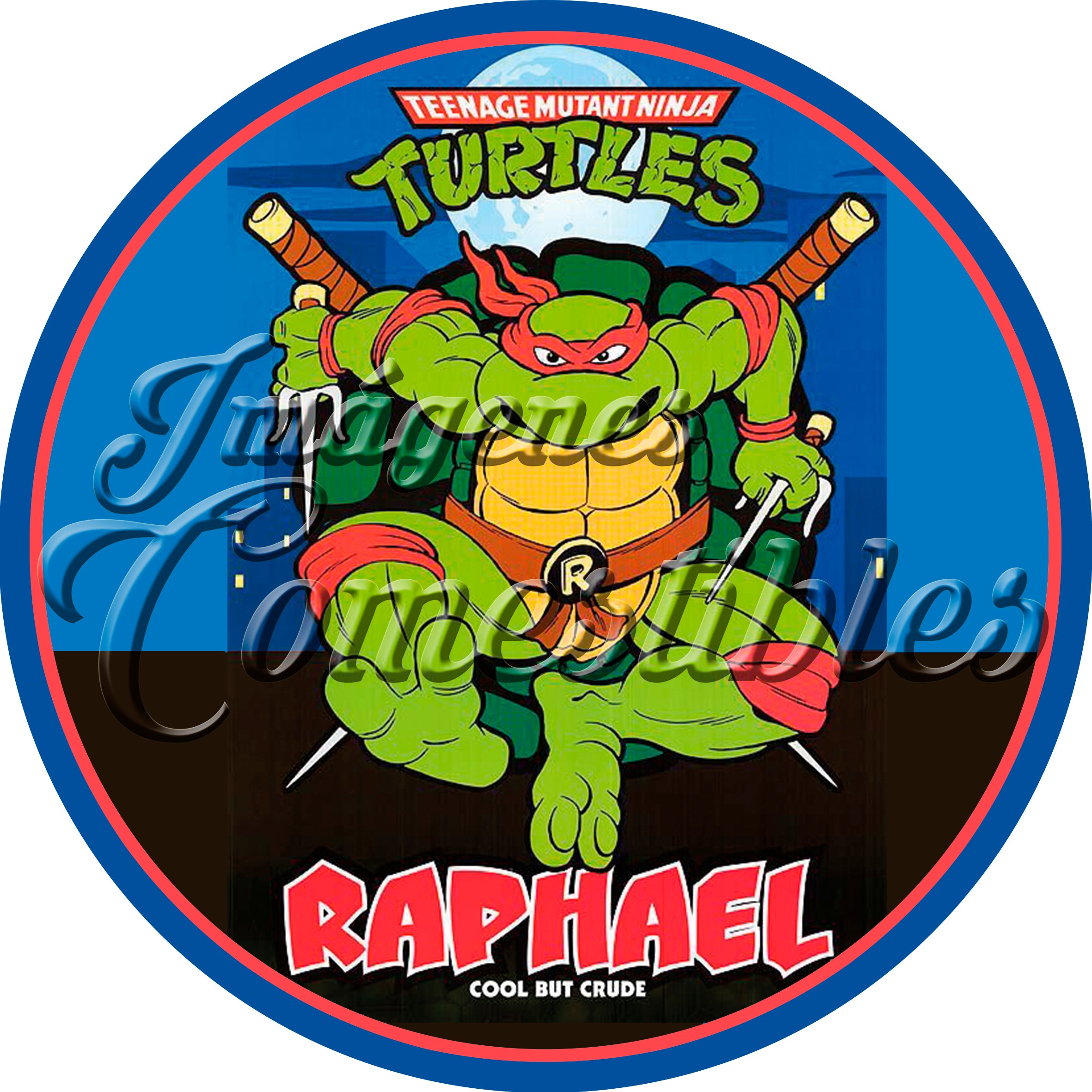 Oblea comestible - Tortugas ninja Raphael
