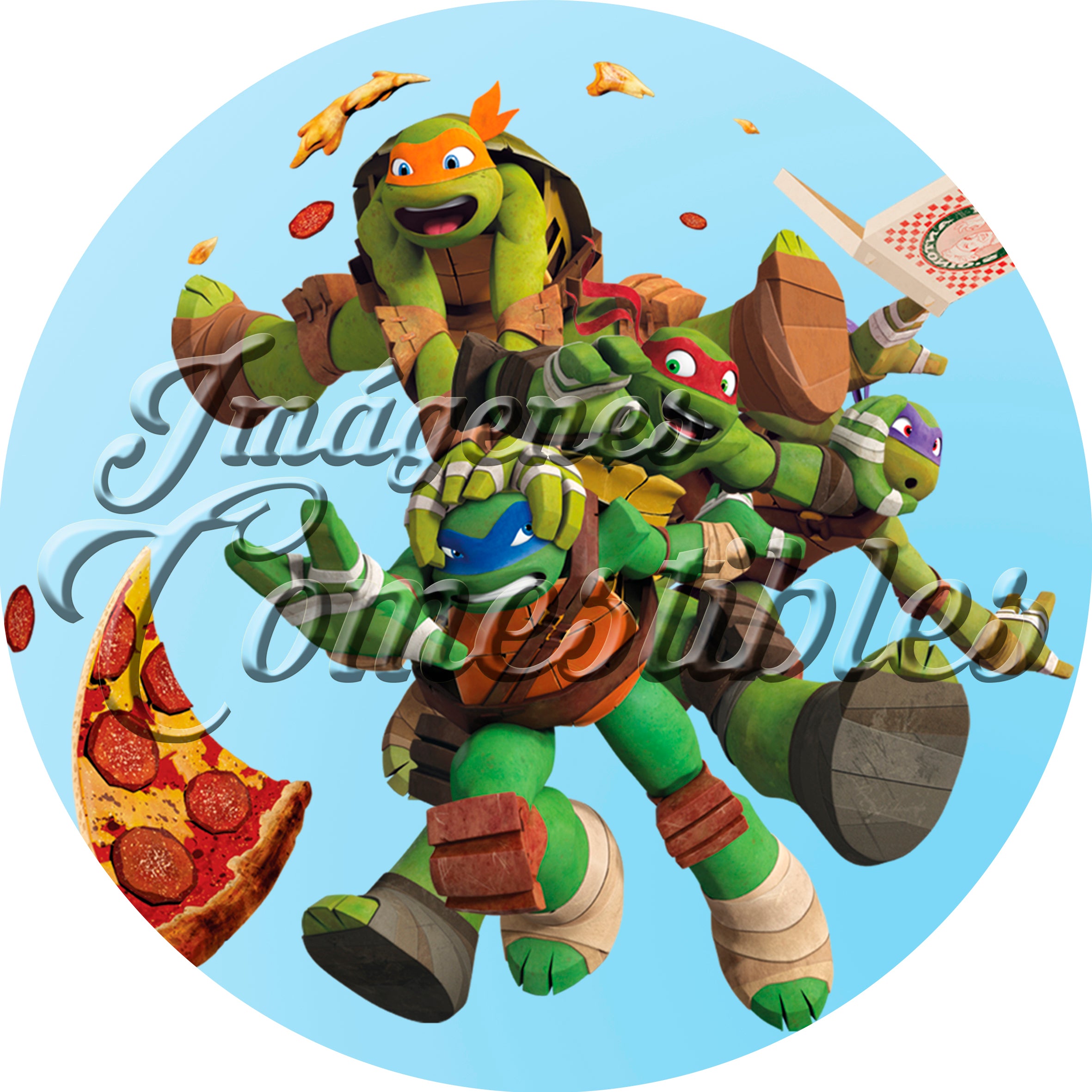 Oblea comestible - Tortugas ninja