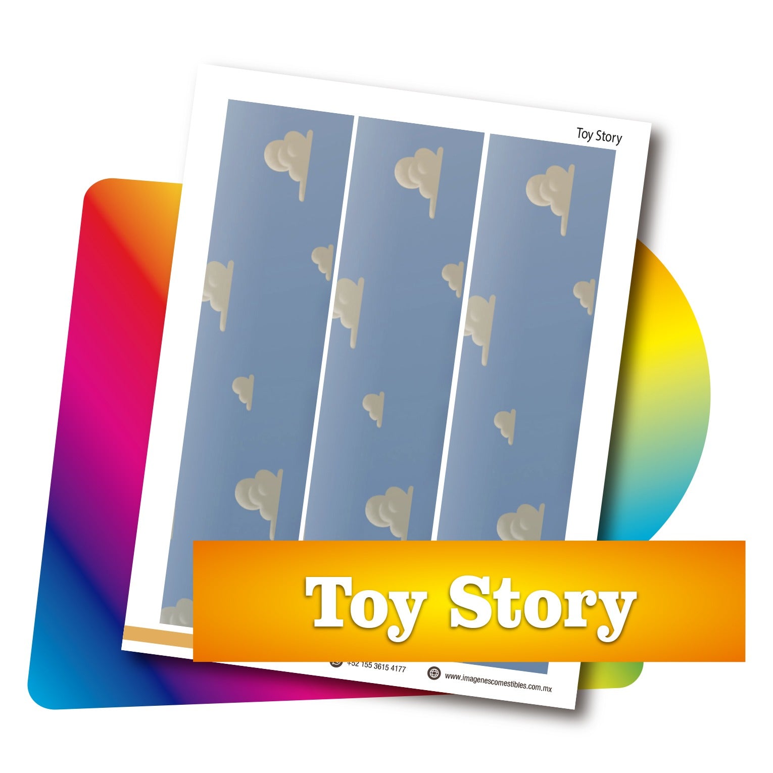 Cenefas PDF 3 de 6 cm. de alto. Toy story