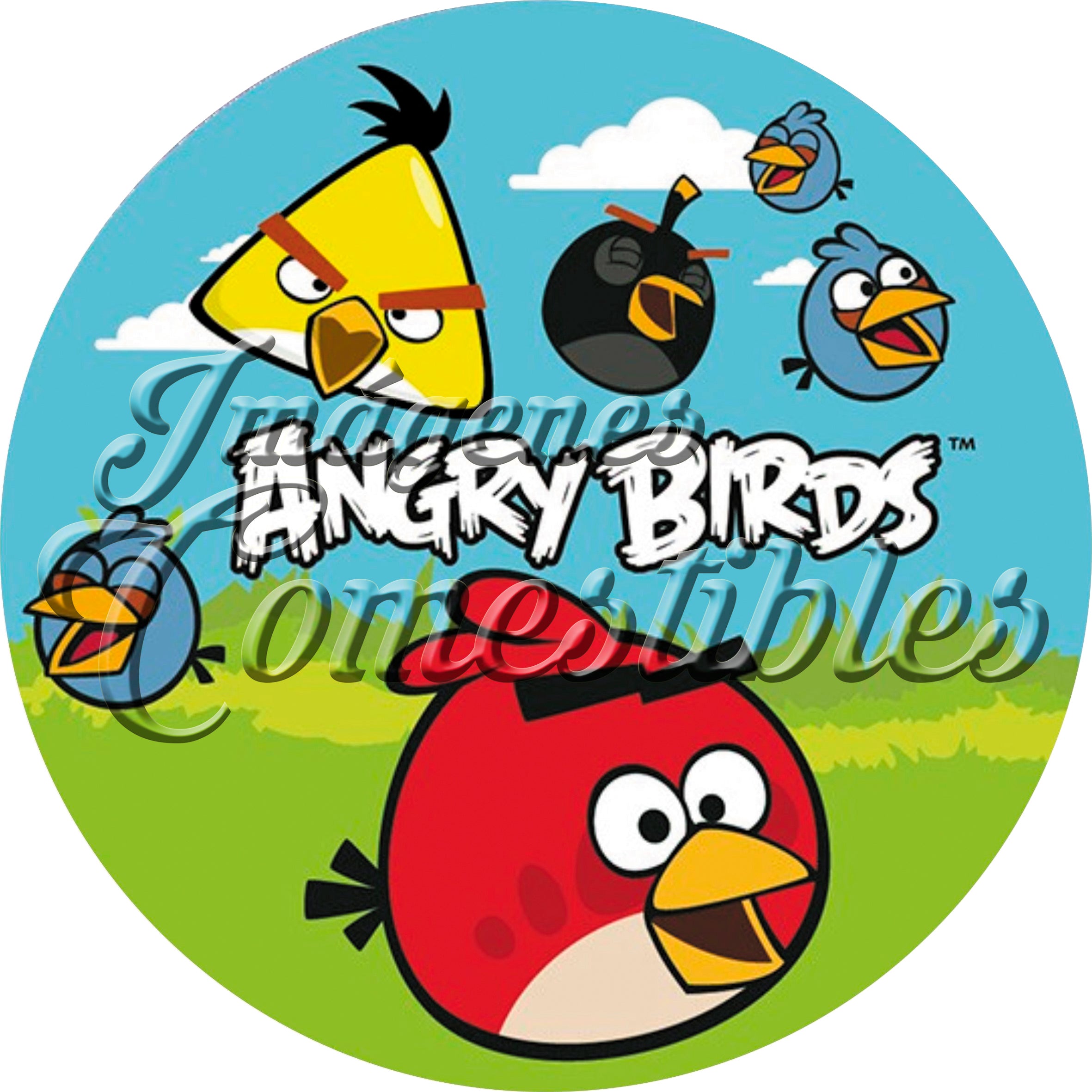 Oblea comestible - Angry birds