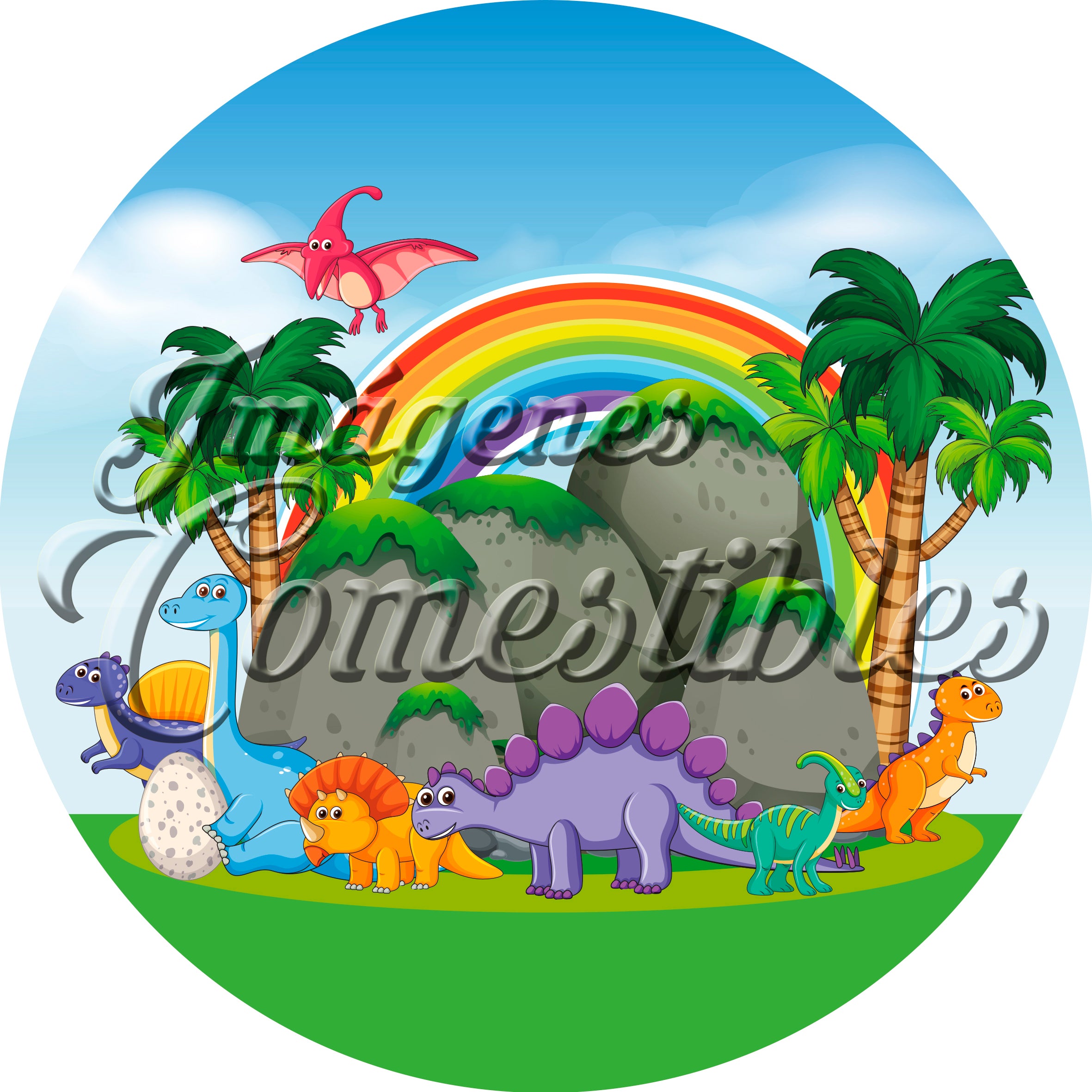 Oblea comestible - Dinosaurios