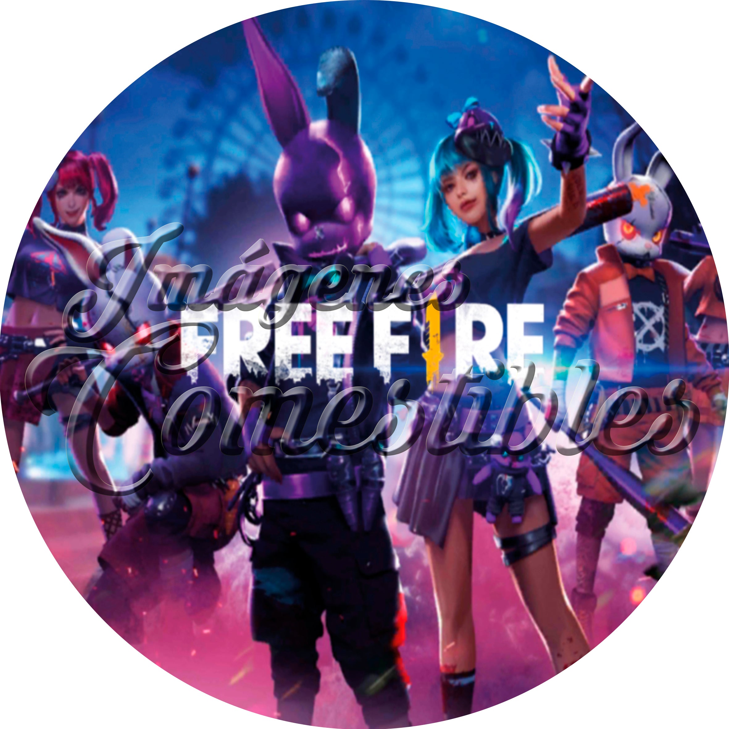 Oblea comestible - Free fire-1